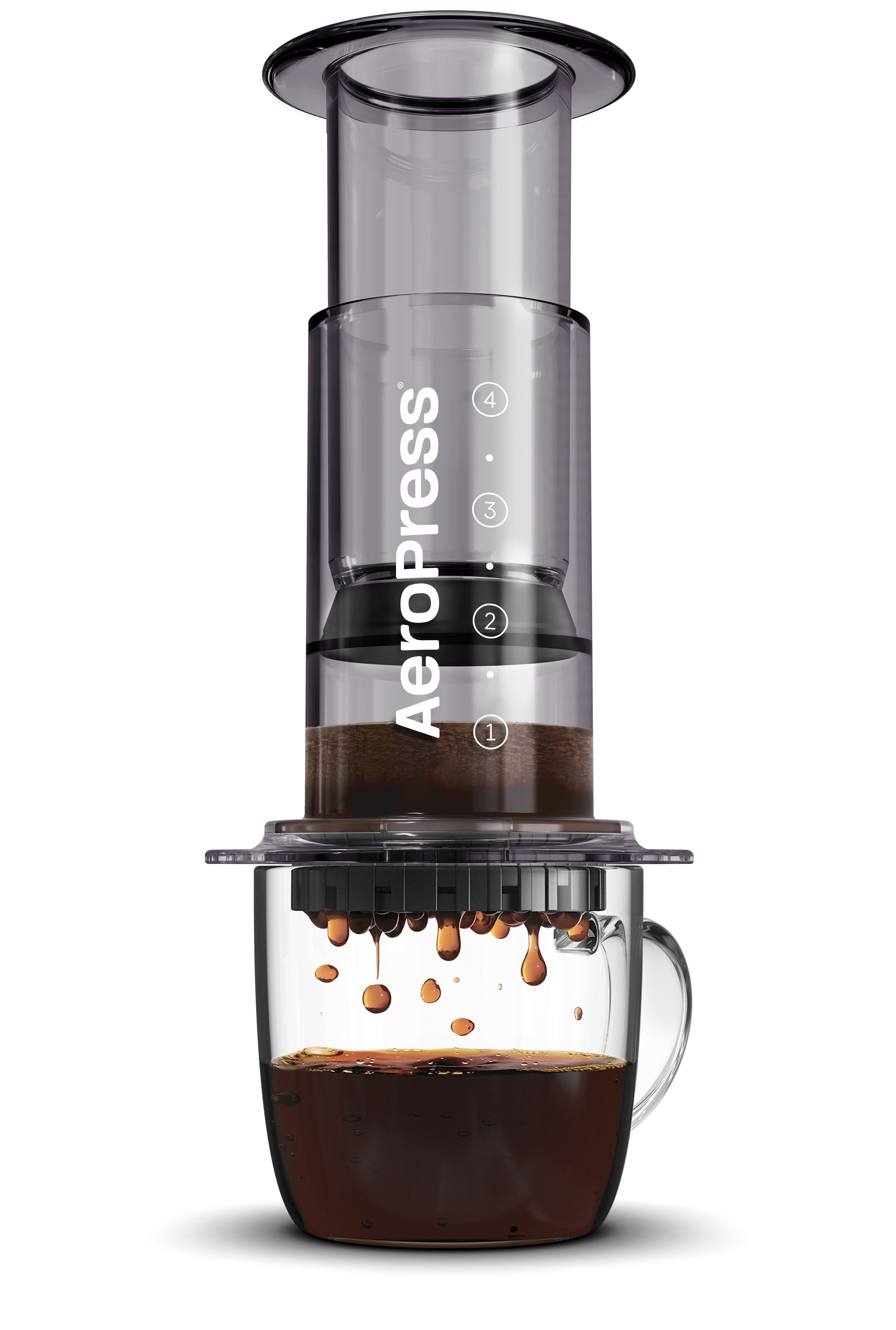 AeroPress clear black